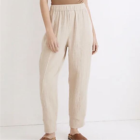 Madewell Lightspun Cotton Gauze Pull-On Balloon Pants – Size 2XL - Picture 1 of 13